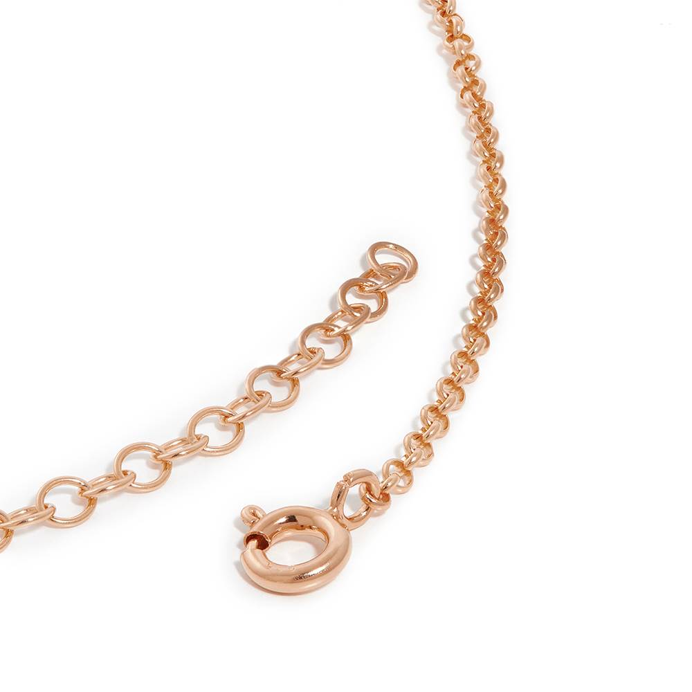 Collar con Nombres Múltiples Heritage con 0.30ct Diamantes en Chapado de Oro Rosa-4 foto de producto