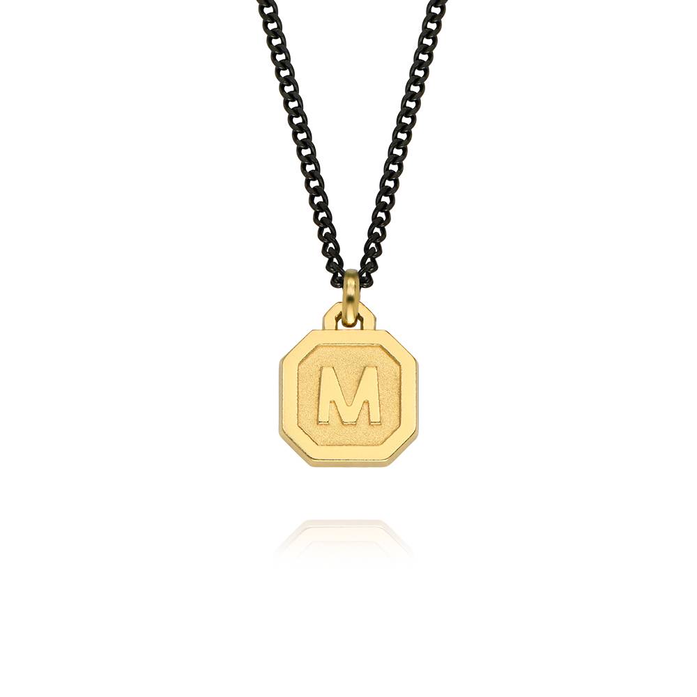 Collar Inicial Heritage para Hombres en Vermeil de Oro-3 foto de producto