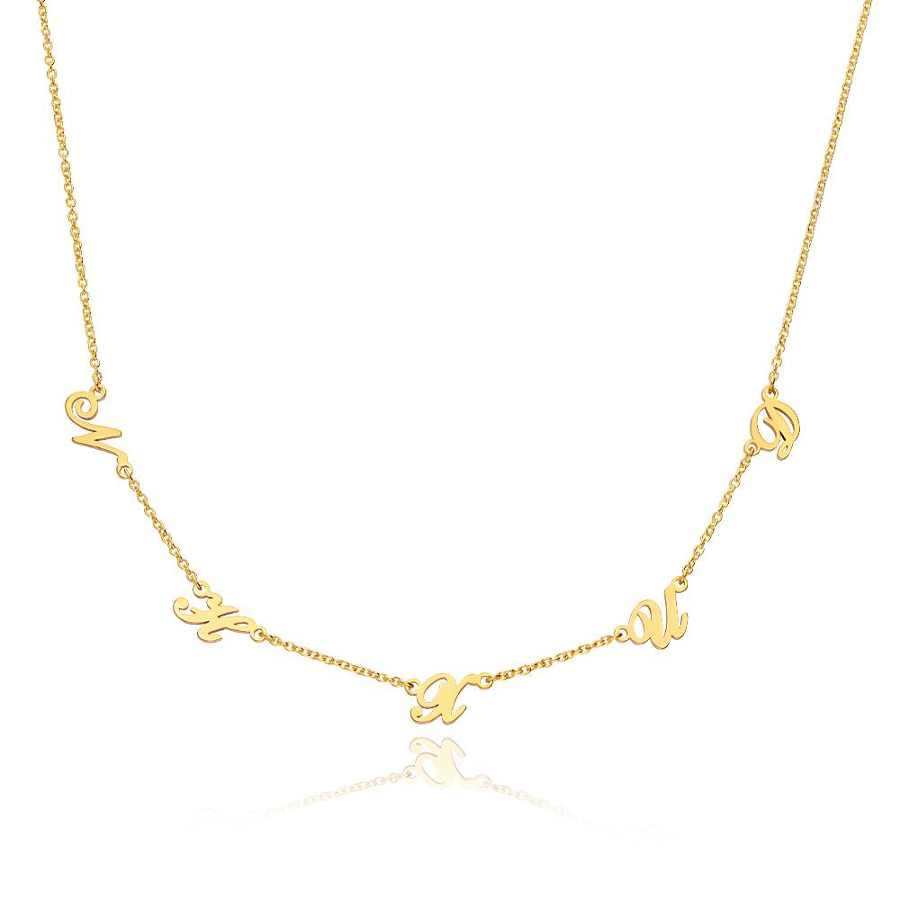 Collar Heritage con Iniciales en Vermeil de Oro-4 foto de producto