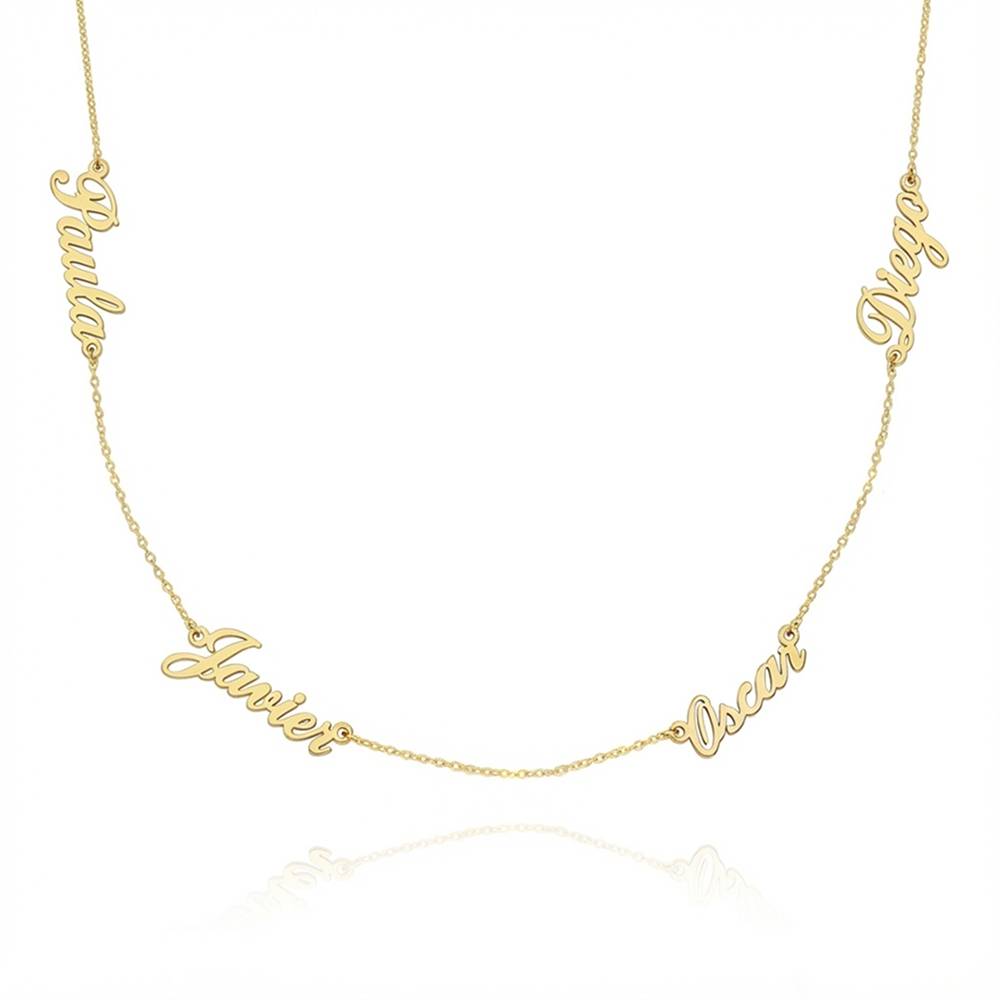 Collar con Nombres Múltiples Heritage en Oro Amarillo 10K-1 foto de producto