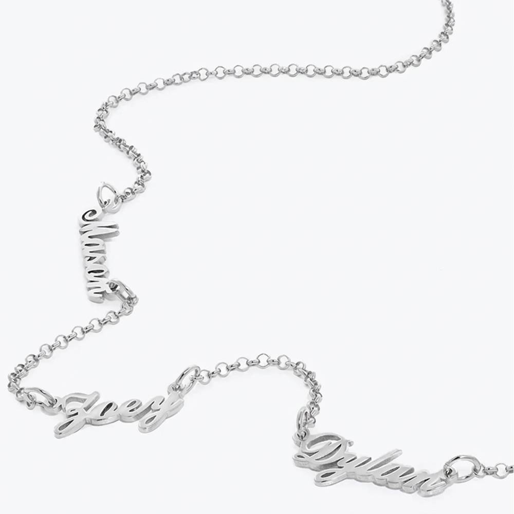 Collar con Nombres Múltiples Heritage en Plata-4 Collar con Nombres Múltiples Heritage en Plata-4 foto de producto