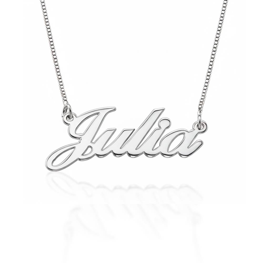 Collar con Nombre Hollywood Pequeño en Plata-1 Collar con Nombre Hollywood Pequeño en Plata-1 foto de producto