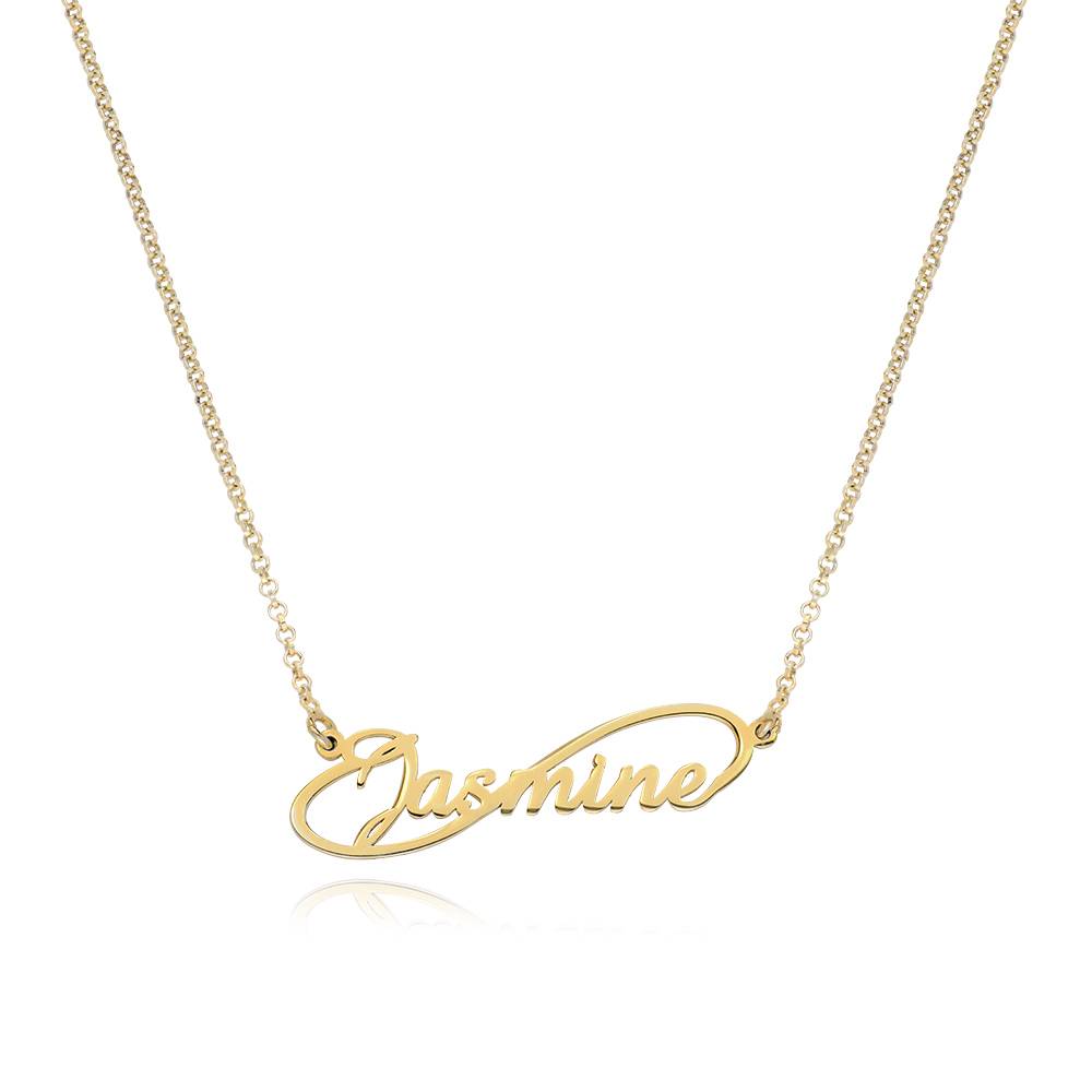 Collar con Nombre Estilo Infinito en Baño de Oro-1 foto de producto