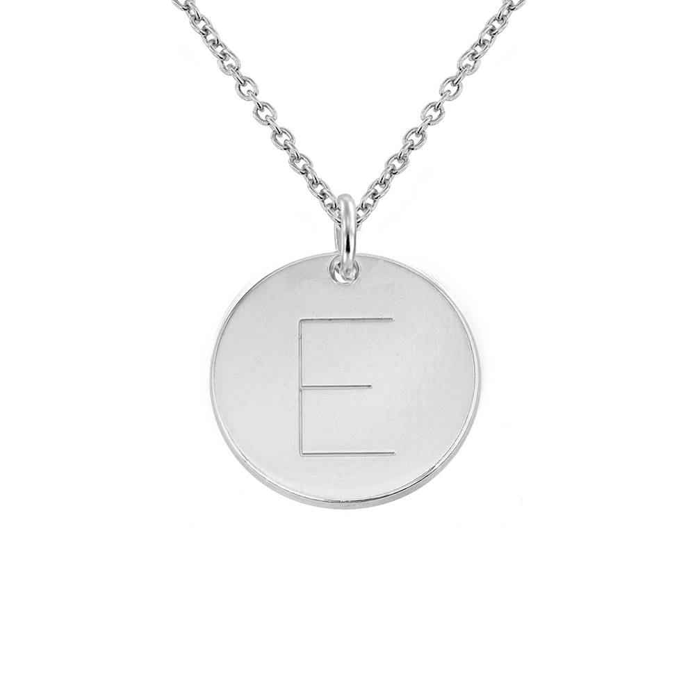 Collar con Colgantes Iniciales en Plata-4 foto de producto
