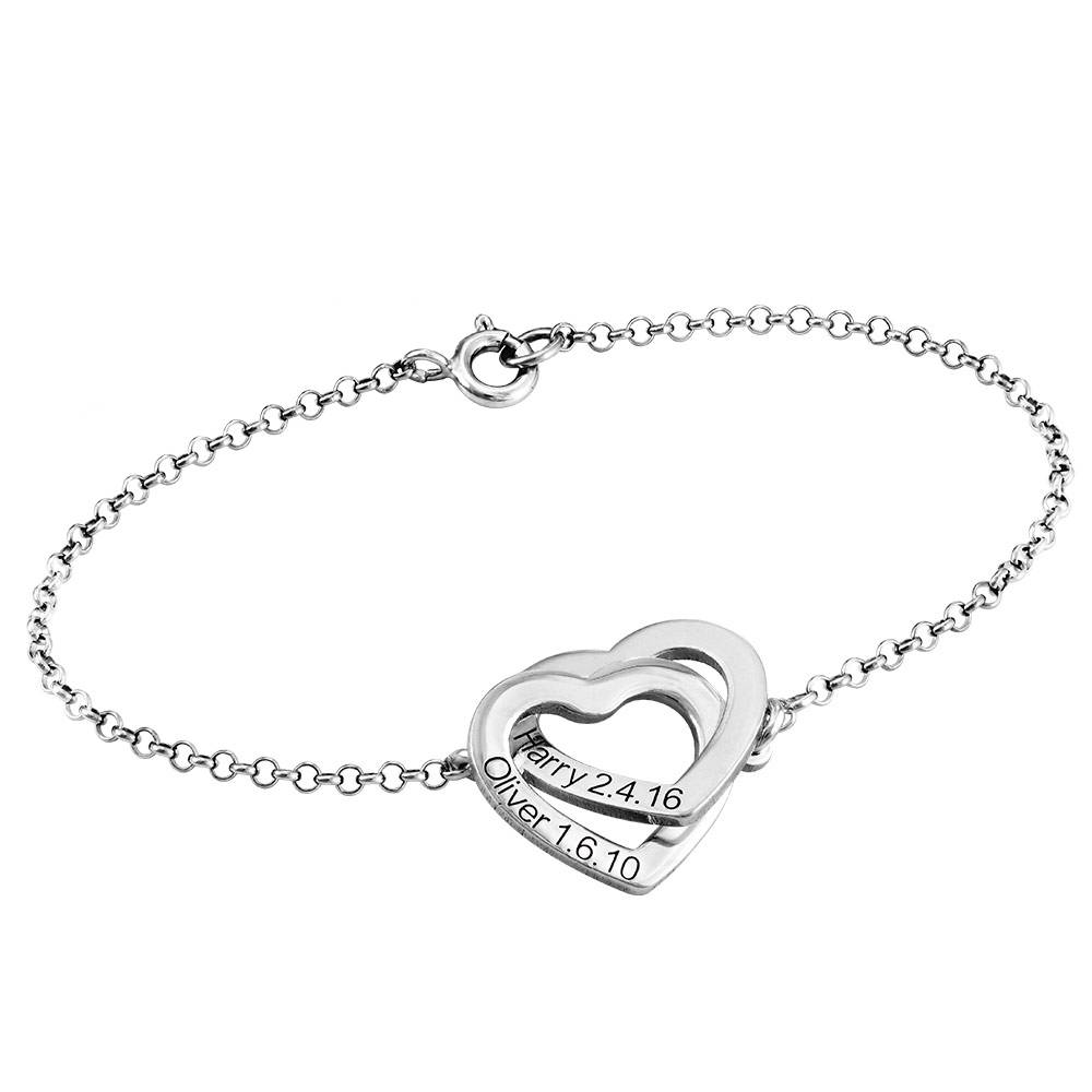 Pulsera Corazones Entrelazados Estilo Claire en Plata-3 foto de producto