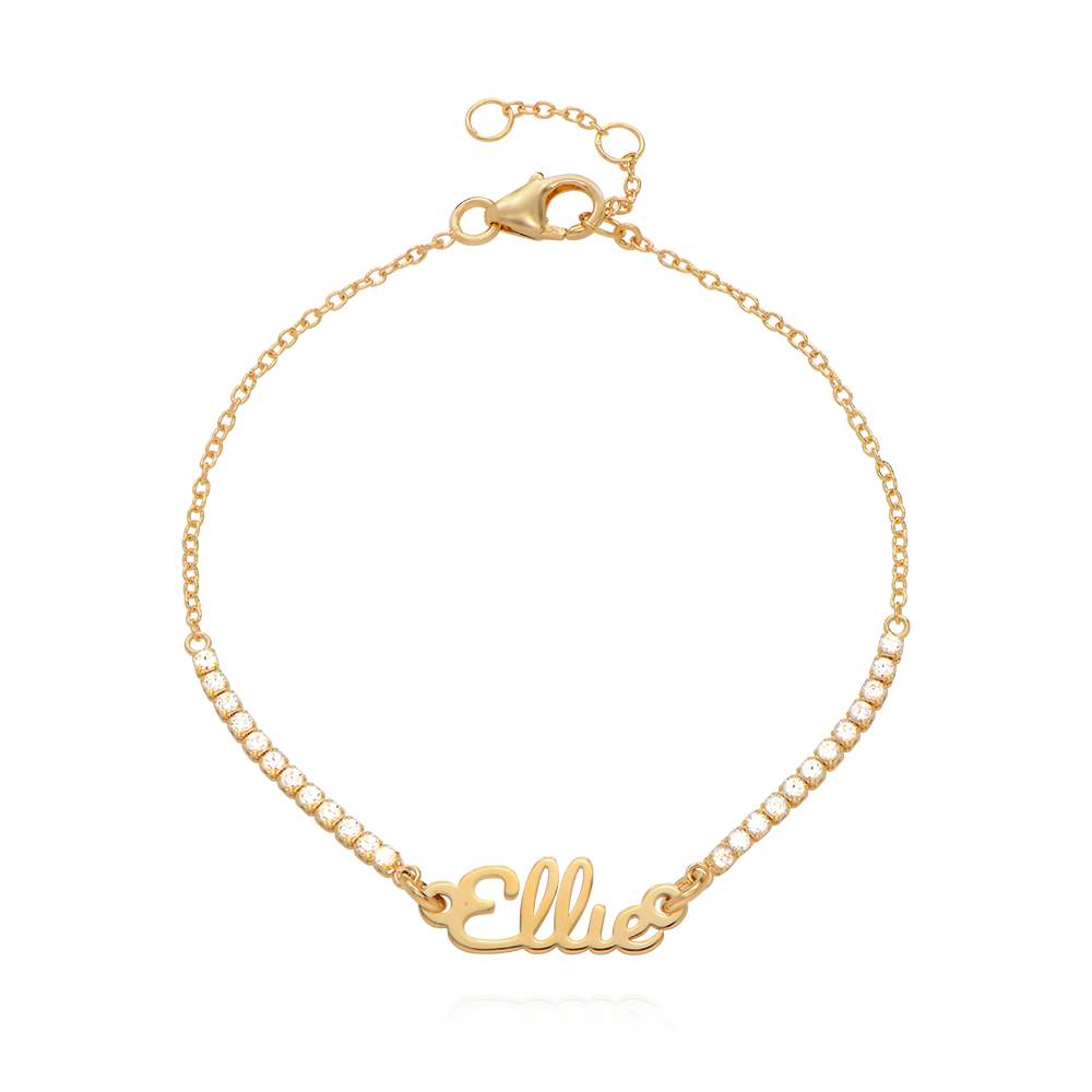 Pulsera con Nombre Kate de Tenis en Vermeil de Oro-4 foto de producto