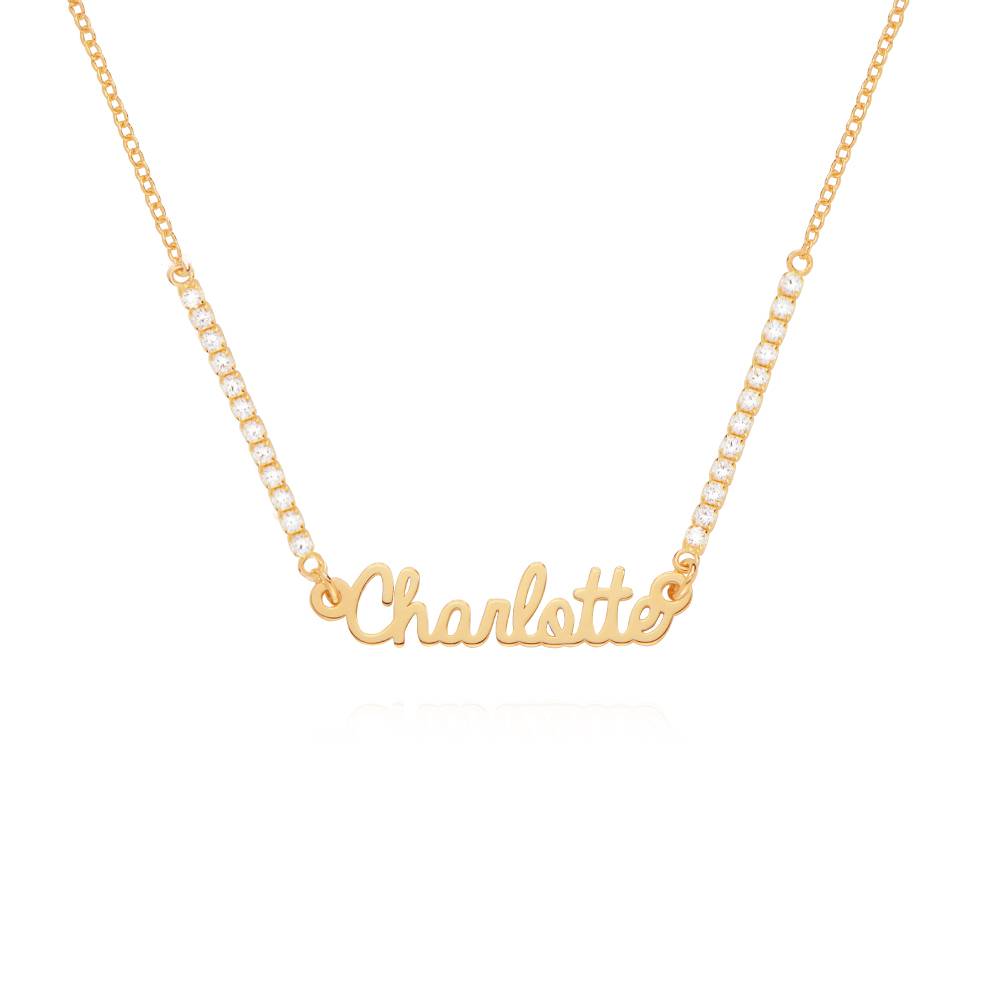 Collar con Nombre Kate de Tenis en Chapa de Oro-3 foto de producto