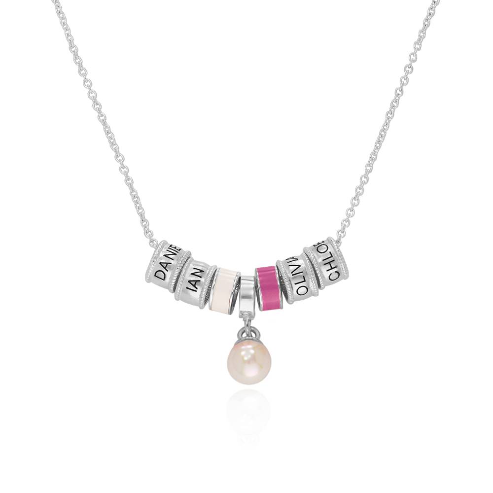 Collar con Encanto Linda con Perla en Plata Esterlina-1 foto de producto