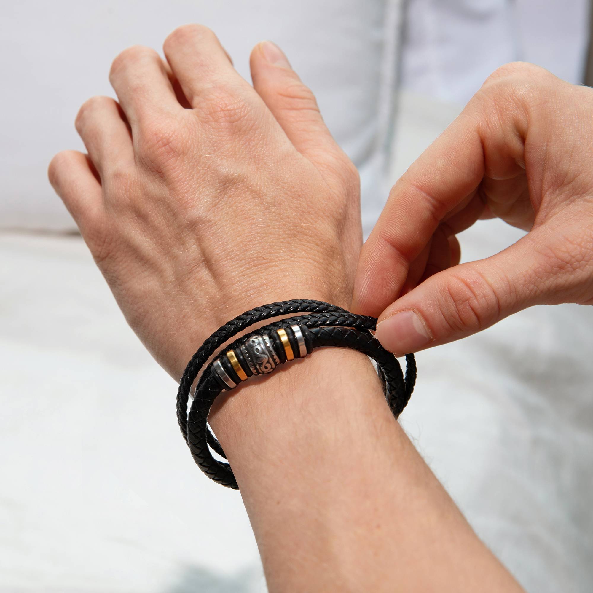 Pulsera "Love You Forever" en Acero Inoxidable-2 Pulsera "Love You Forever" en Acero Inoxidable-2 foto de producto