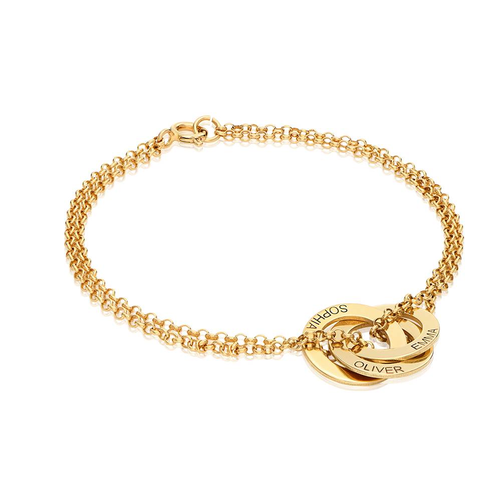 Pulsera de Anillos Rusos Lucy en Baño de Oro-3 foto de producto