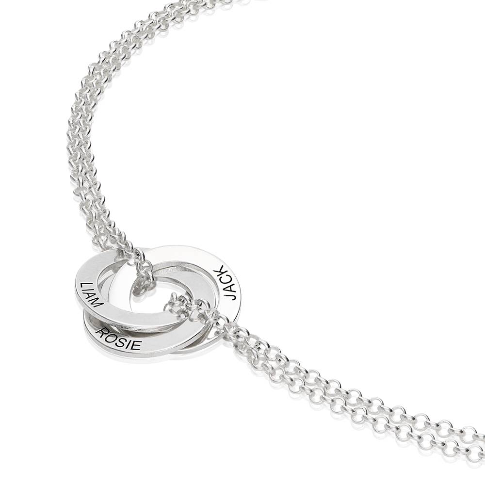 Pulsera de Anillos Rusos Lucy en Plata Esterlina-3 foto de producto