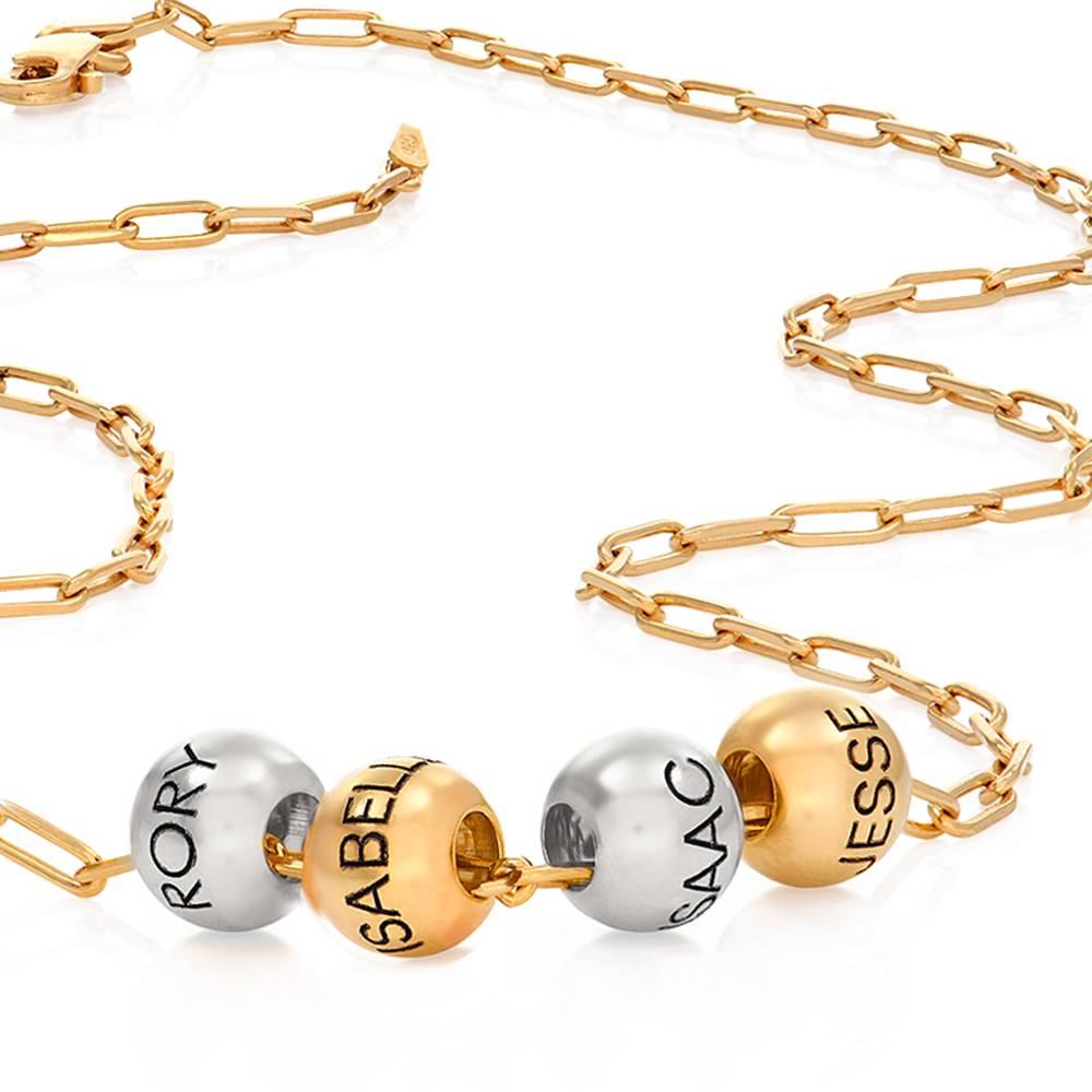 Collar Balance Mixto con Cadena de Eslabones en Plata X-6 foto de producto