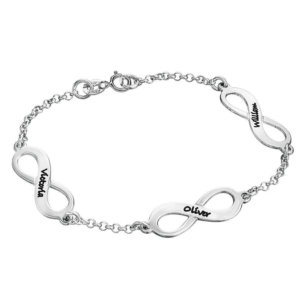 Pulsera Infinitos Múltiples en Plata-4 foto de producto