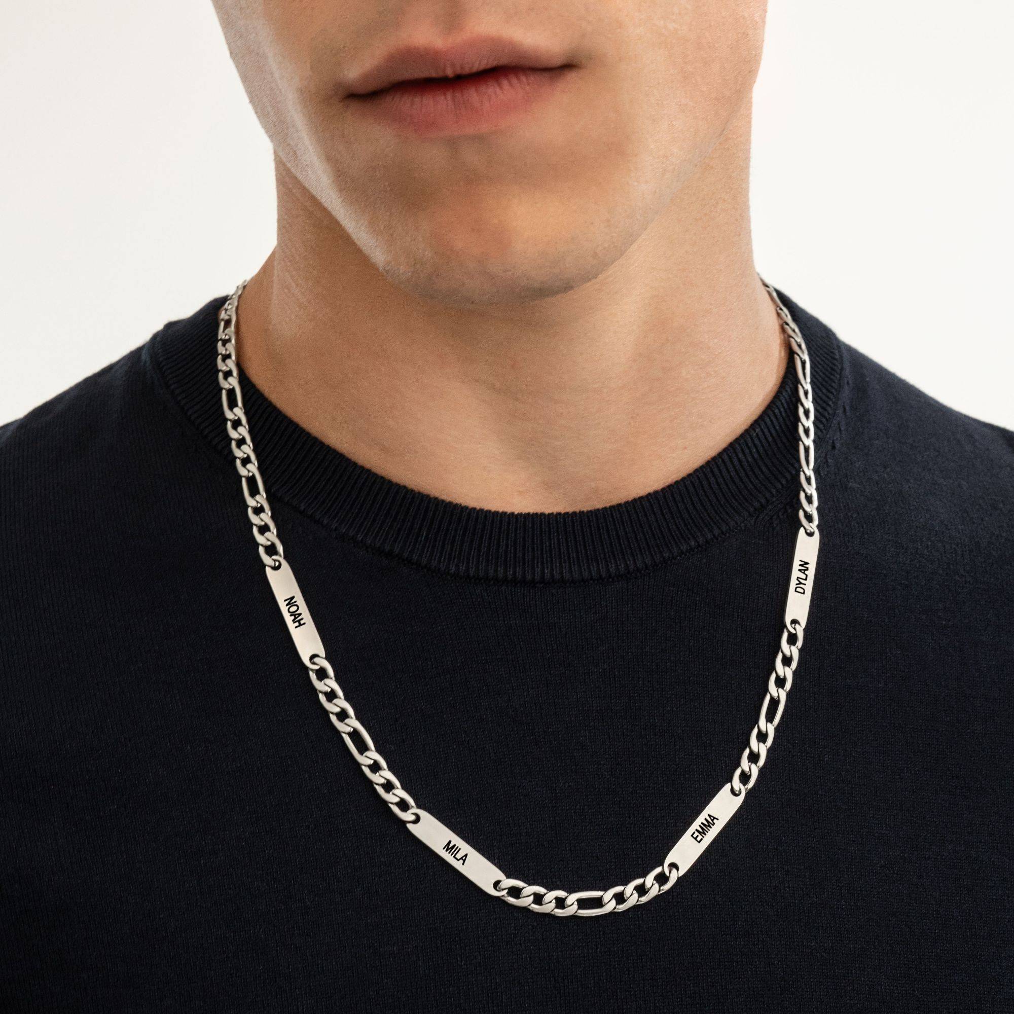 Collar Cosmos para Hombres en Acero Inoxidable-6 foto de producto