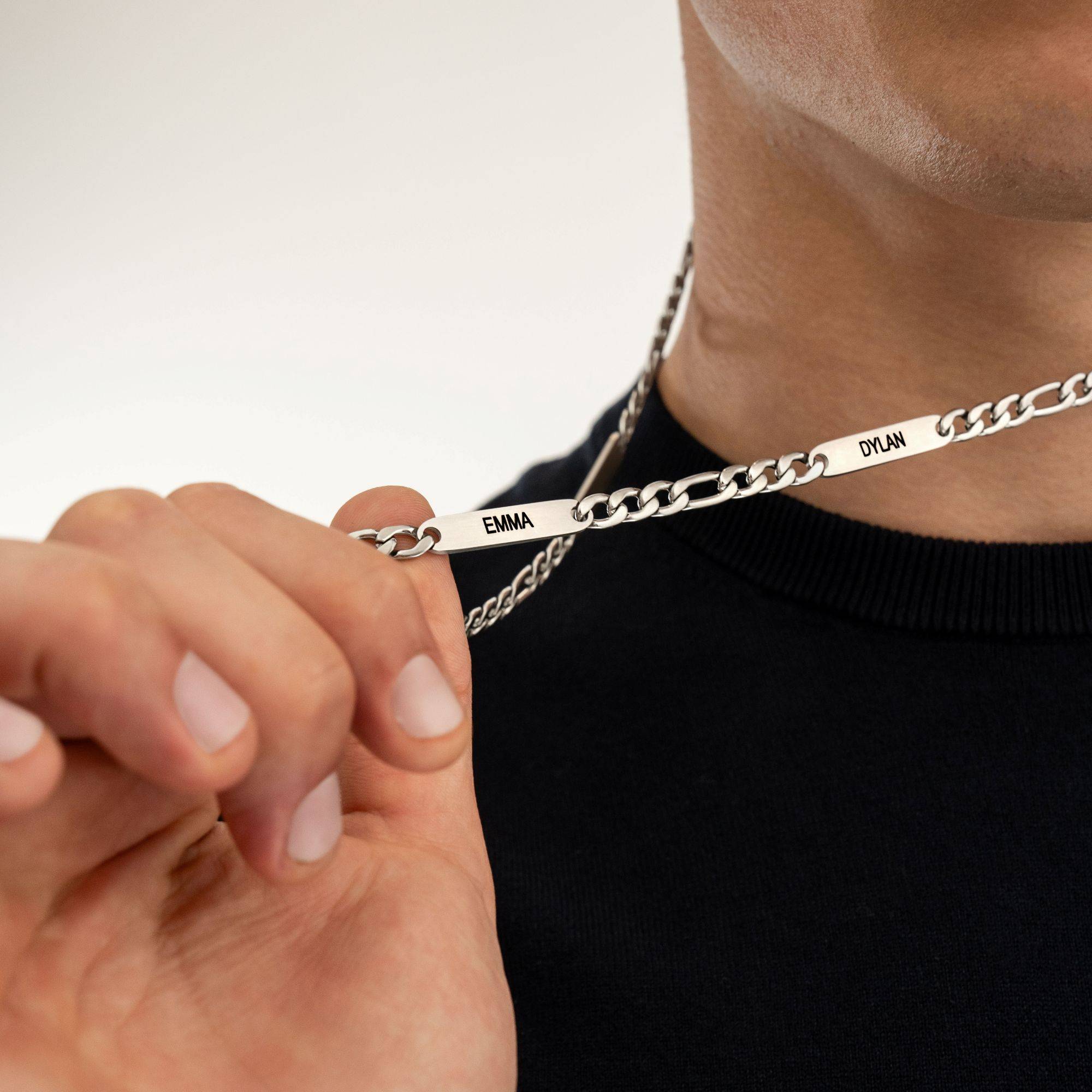 Collar Cosmos para Hombres en Acero Inoxidable-7 foto de producto