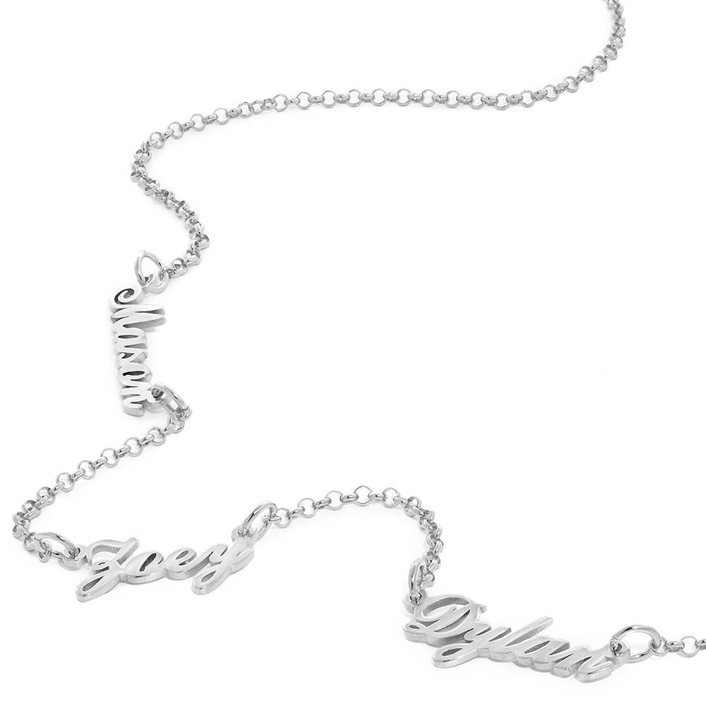 Collar con Nombres Múltiples Heritage en Plata Esterlina-3 foto de producto