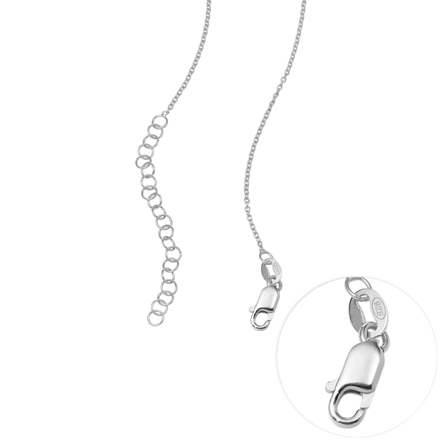 Collar con Nombre in Plata Esterlina-4 foto de producto