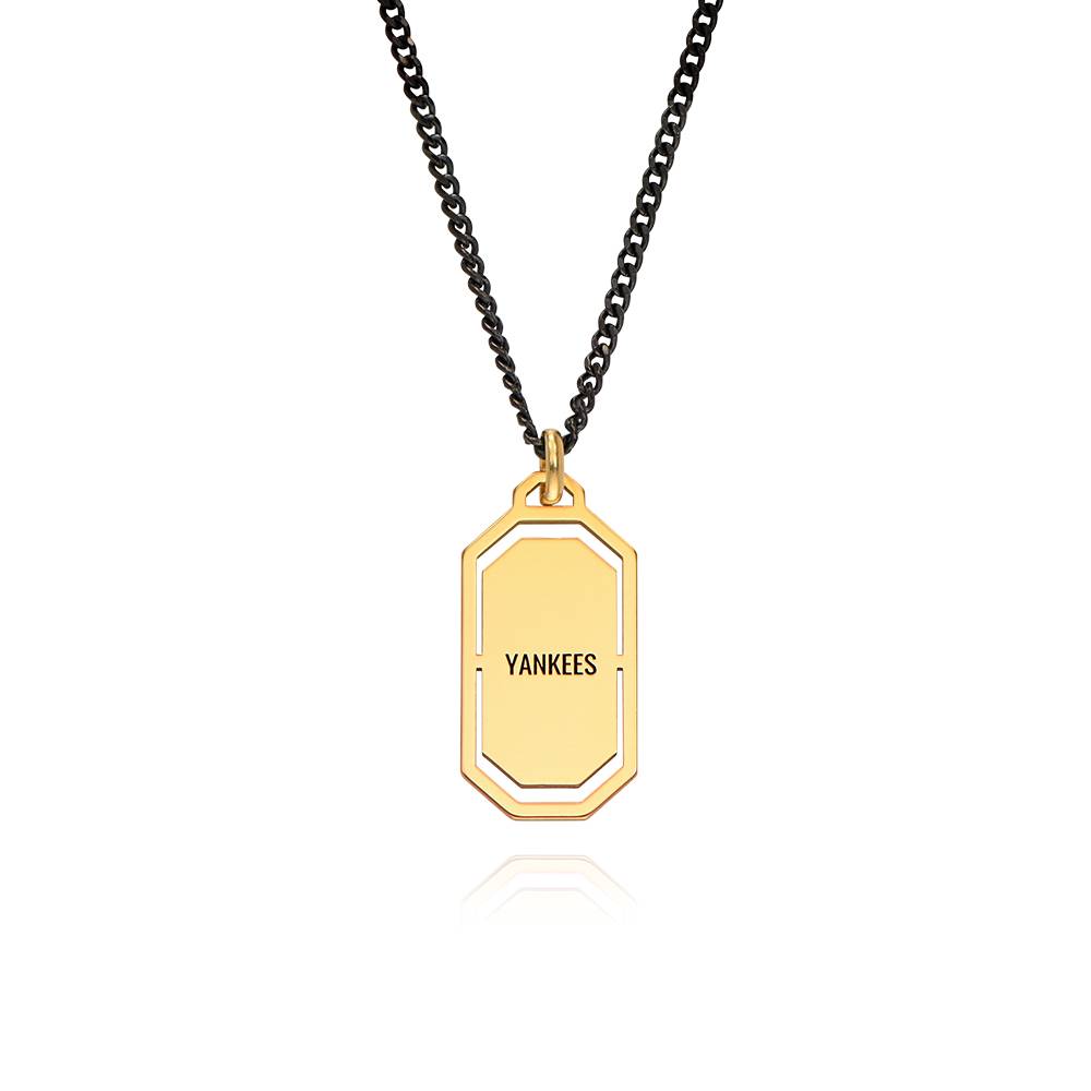 Collar de Etiqueta Militar Moderna Oliver en Chapa de Oro-3 foto de producto