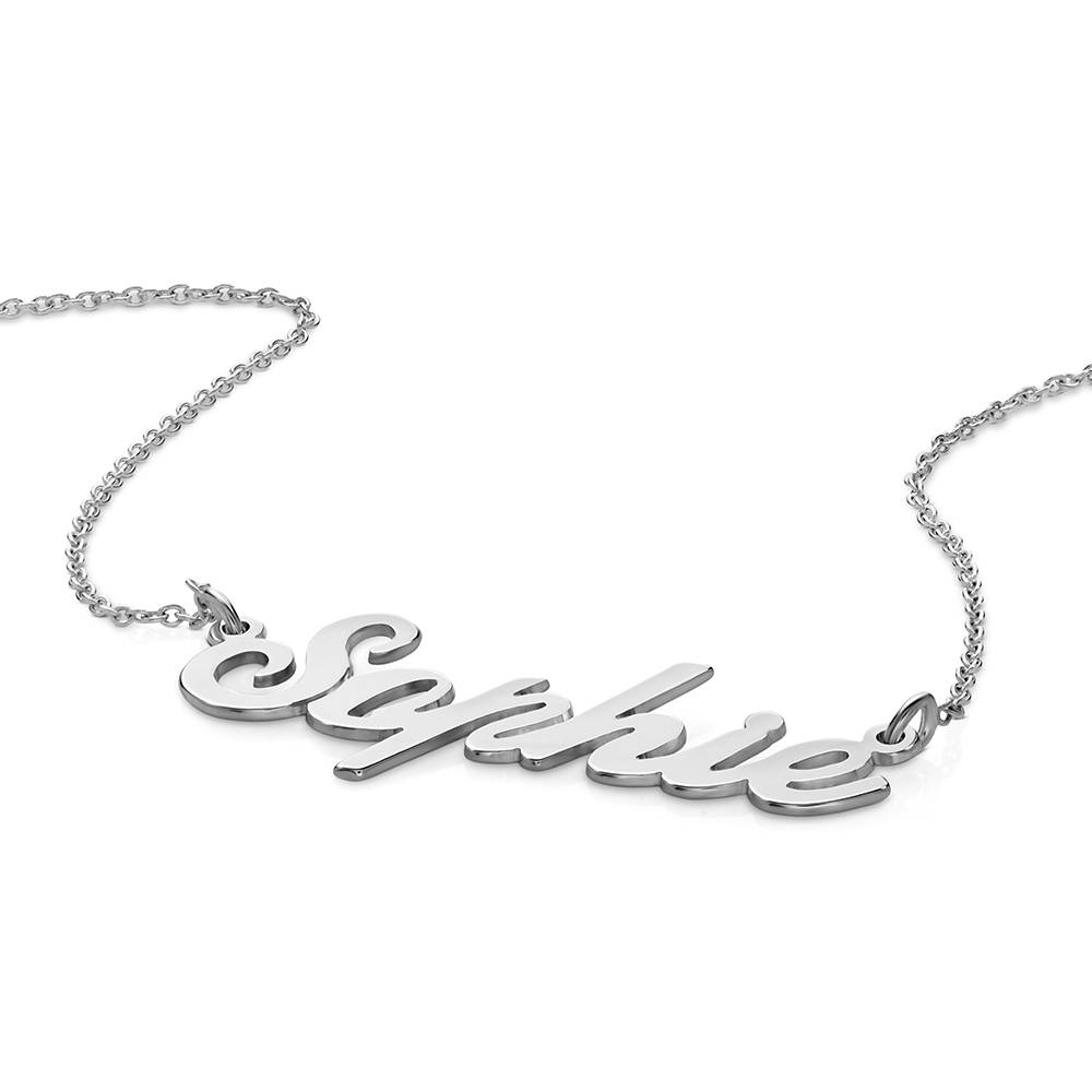 Collar con Nombre Cocktail Clásico en Plata-5 Collar con Nombre Cocktail Clásico en Plata-5 foto de producto