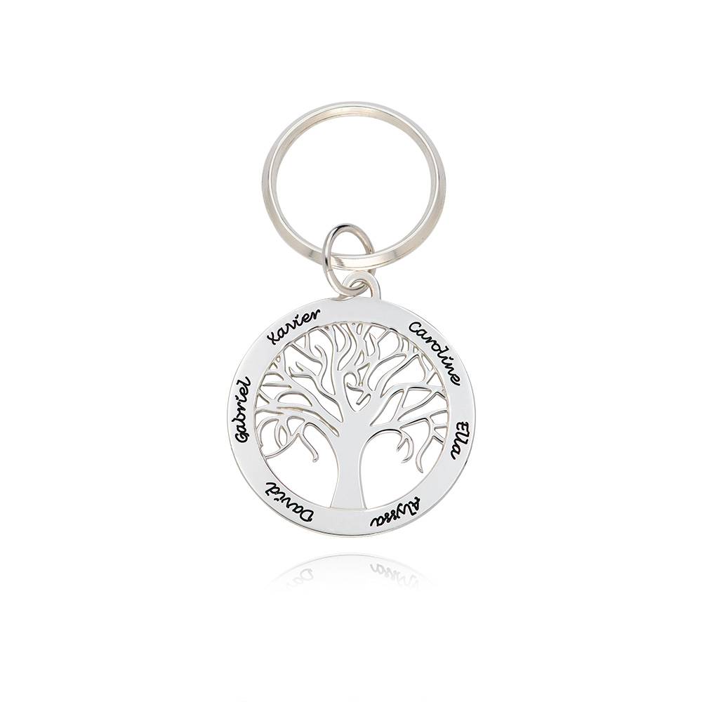 Llavero Árbol Genealógico con Grabado en Plata-1 foto de producto