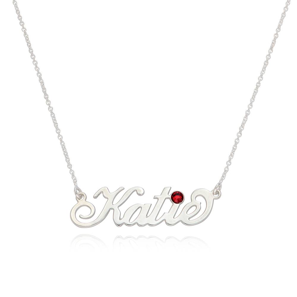 Collar con Nombre Carrie con Piedra de Nacimiento en Plata-1 Collar con Nombre Carrie con Piedra de Nacimiento en Plata-1 foto de producto