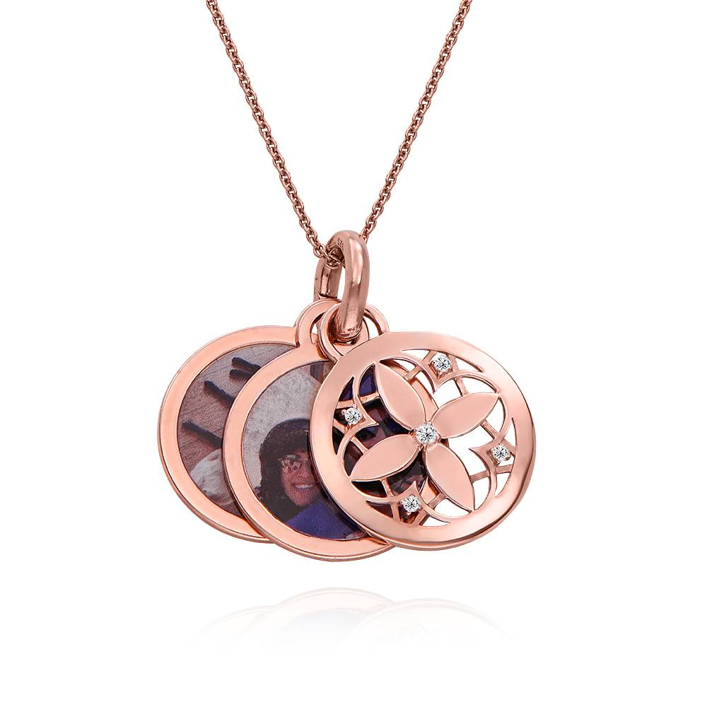 Colgante con Foto en Chapa de Oro Rosa-1 foto de producto