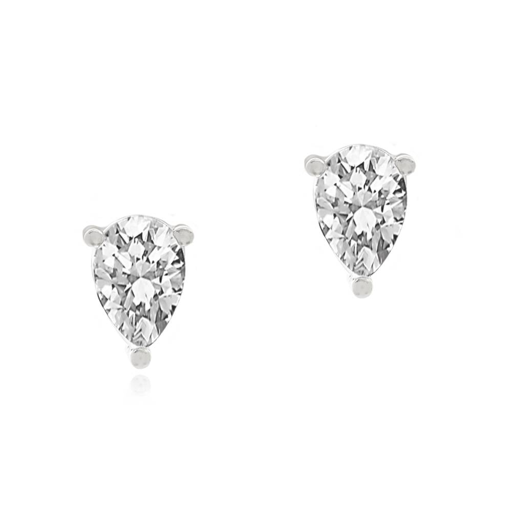 Raquel Pendientes Triangulares en Plata Esterlina-3 foto de producto