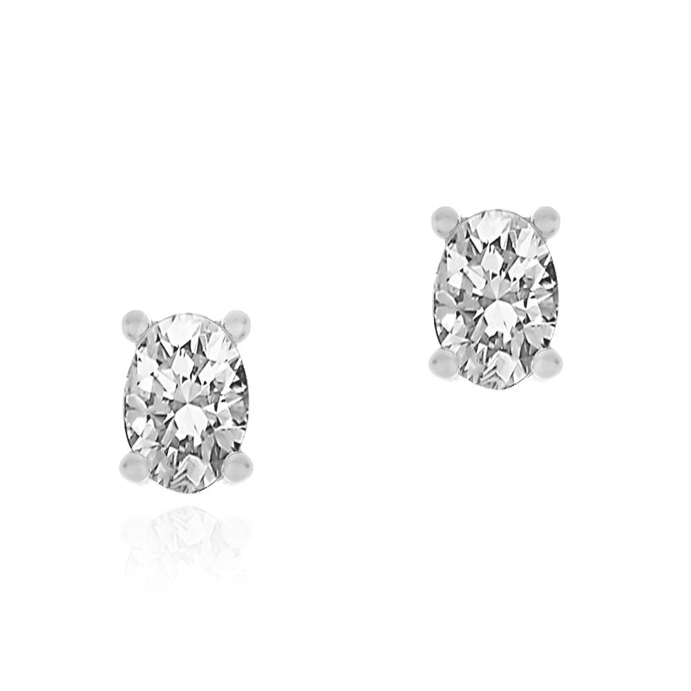 Remi Pendientes Ovalados en Plata Esterlina-1 foto de producto