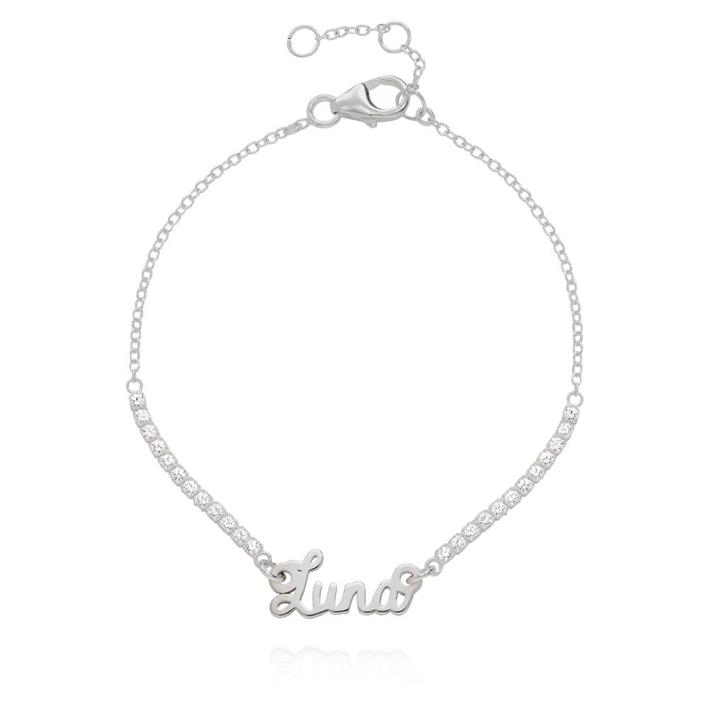Pulsera con Nombre Kate de Tenis en Plata Esterlina-2 Pulsera con Nombre Kate de Tenis en Plata Esterlina-2 foto de producto