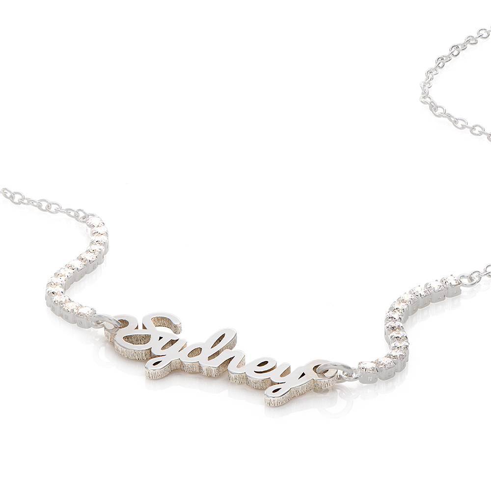 Collar con Nombre Kate de Tenis en Plata Esterlina-2 foto de producto