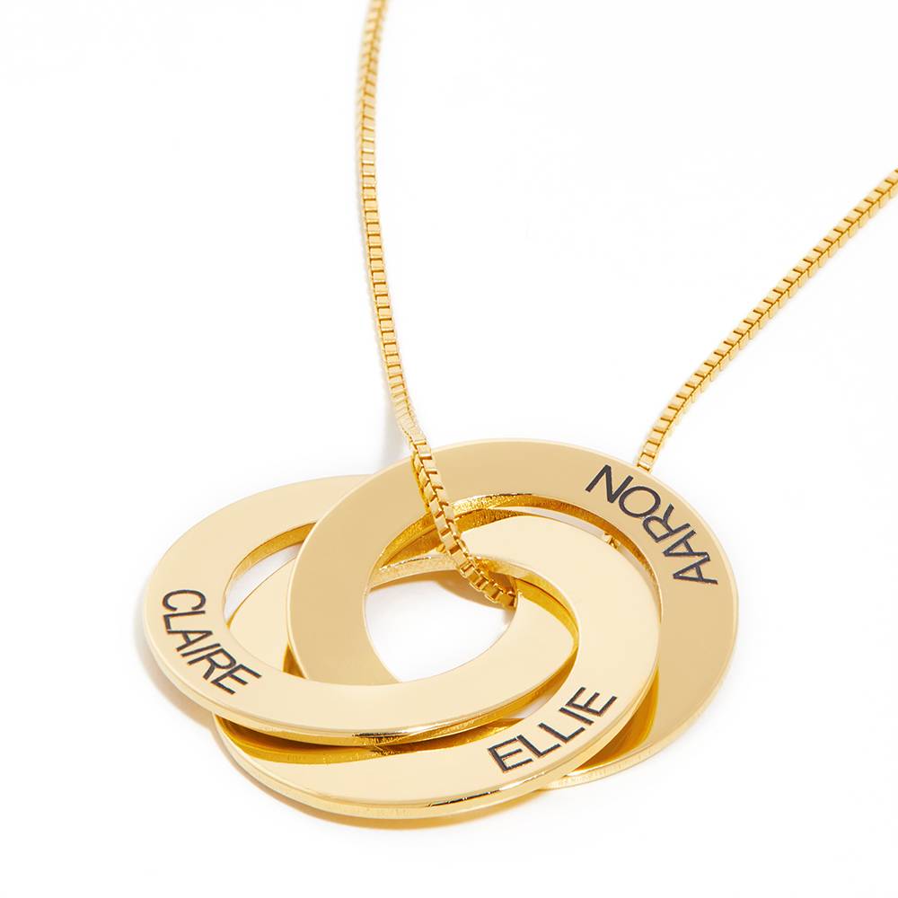 Collar de Anillos Rusos en Vermeil de Oro-2 foto de producto