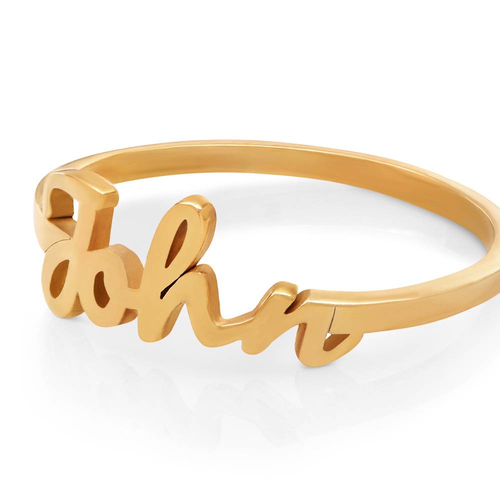 Anillo con Nombre Script en Vermeil de Oro-1 Anillo con Nombre Script en Vermeil de Oro-1 foto de producto