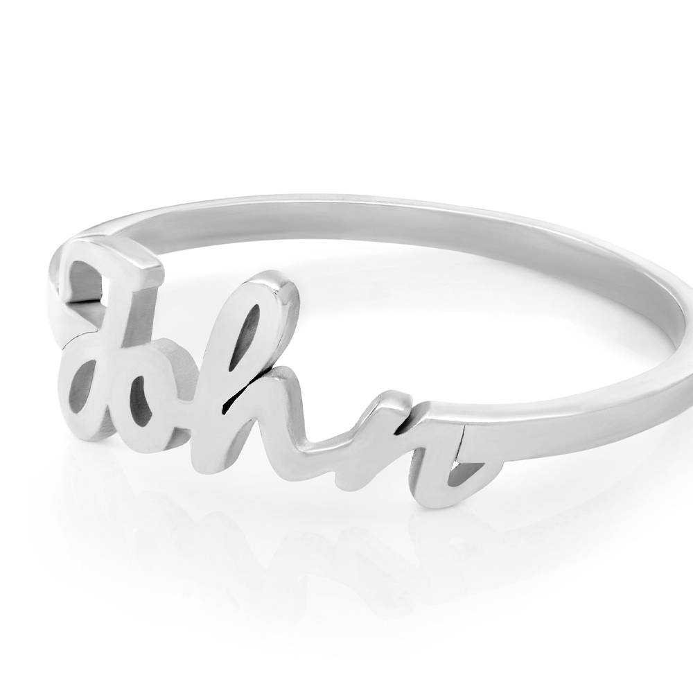 Anillo con Nombre Script en Plata-4 Anillo con Nombre Script en Plata-4 foto de producto