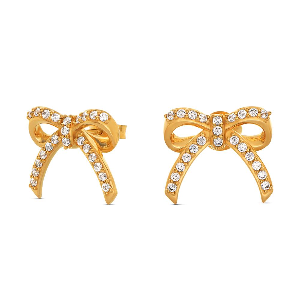 Pendientes Lazo Radiante en Oro Vermeil-1 foto de producto