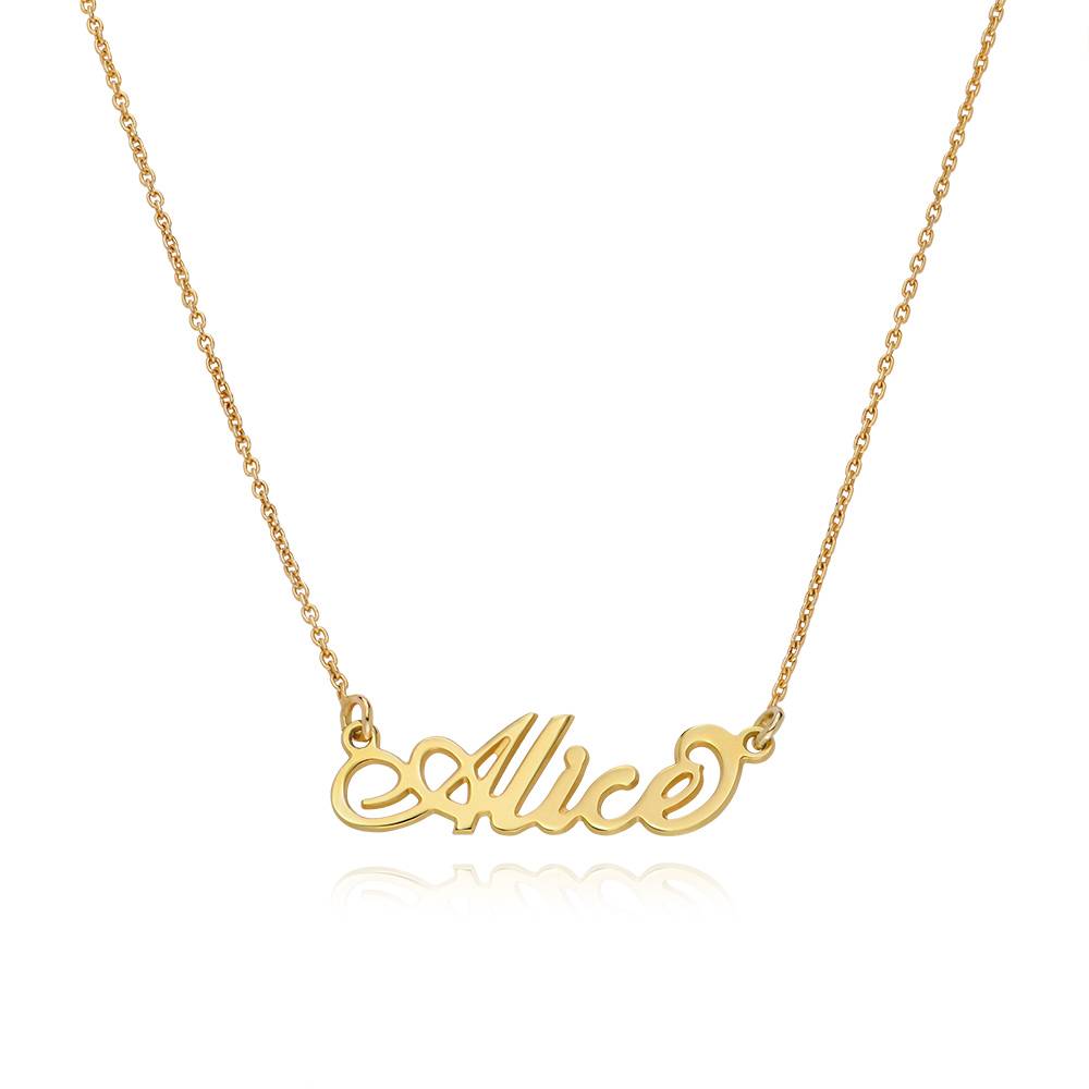 Collar con Nombre Carrie Pequeño en Chapa de Oro-1 foto de producto