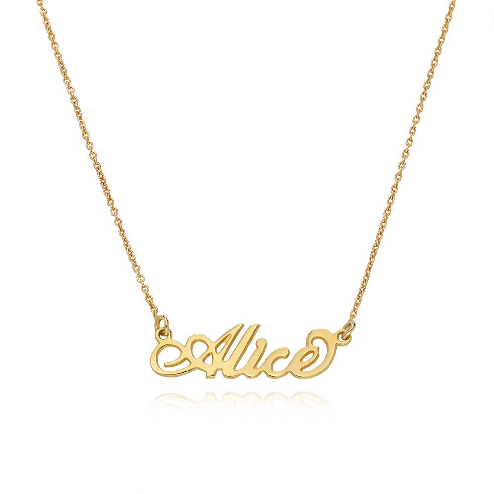 Collar con Nombre Carrie Pequeño en Baño de Oro-1 foto de producto