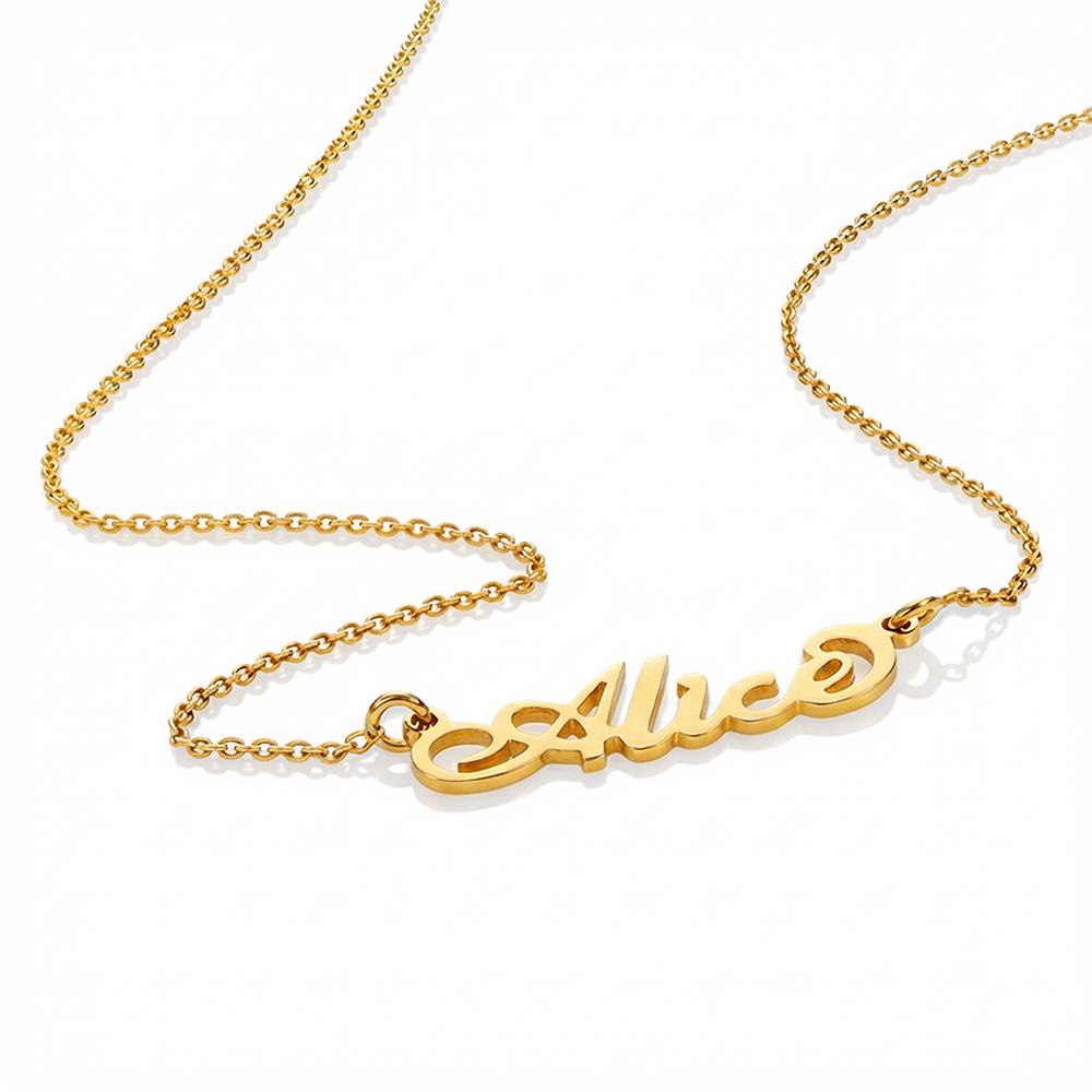Collar con Nombre Carrie Pequeño en Baño de Oro-3 foto de producto