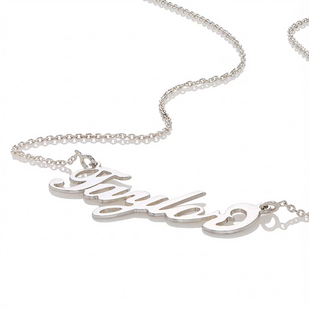 Collar con Nombre Carrie Pequeño en Plata-3 Collar con Nombre Carrie Pequeño en Plata-3 foto de producto