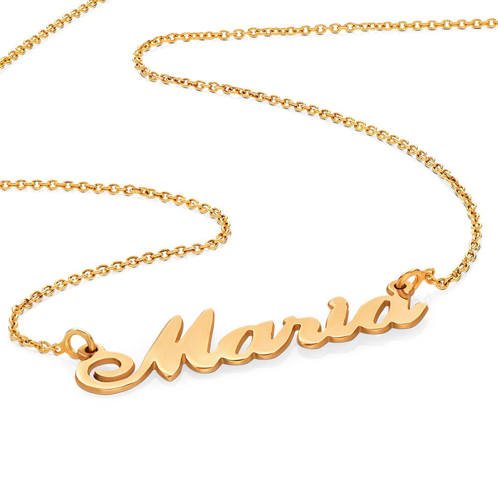Collar con Nombre Hollywood Pequeño en Vermeil de Oro-5 Collar con Nombre Hollywood Pequeño en Vermeil de Oro-5 foto de producto
