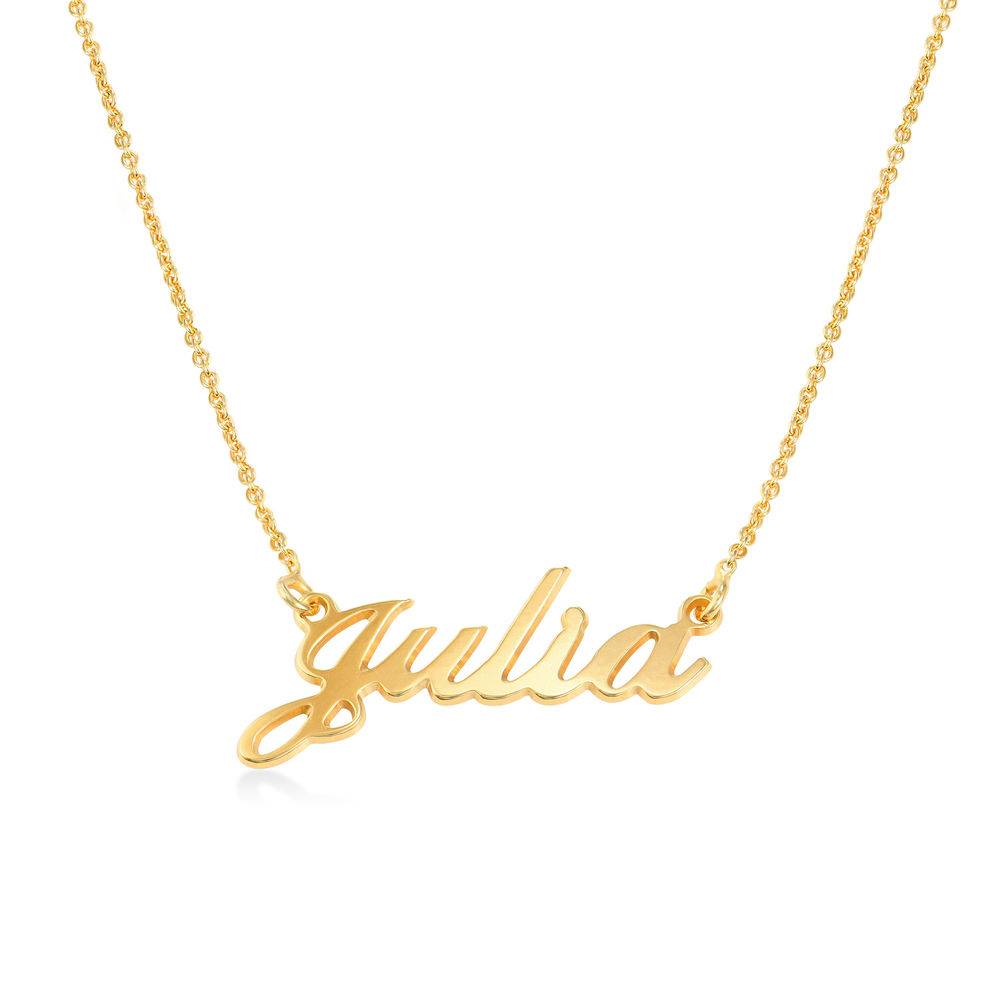 Collar con Nombre Hollywood Pequeño en Vermeil de Oro-1 Collar con Nombre Hollywood Pequeño en Vermeil de Oro-1 foto de producto