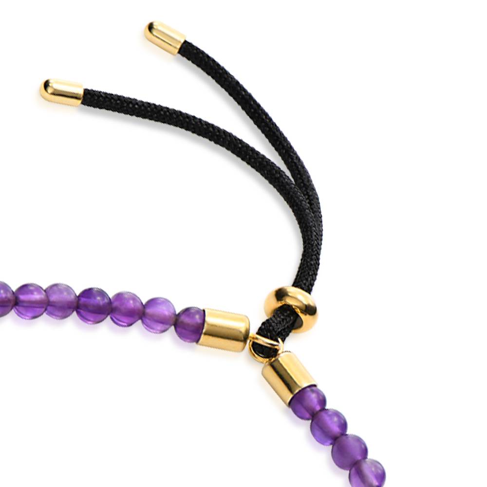 Pulsera Speak Now con Amatista en Chapa de Oro-2 foto de producto