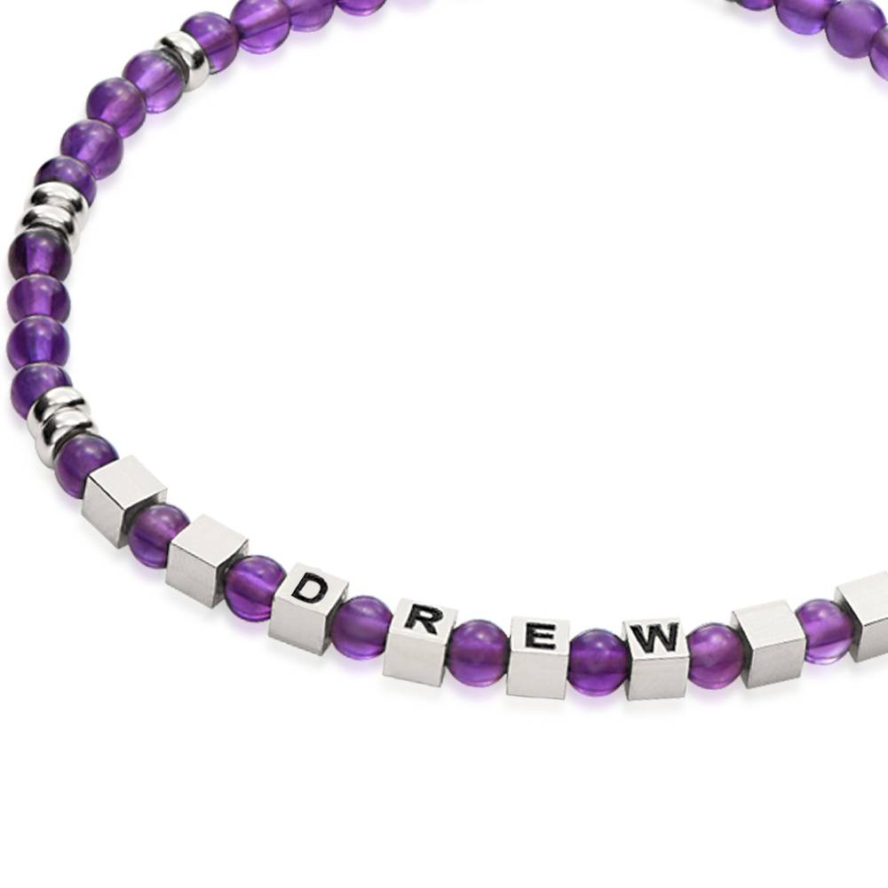 Pulsera Speak Now con Amatista en Plata Esterlina-5 foto de producto