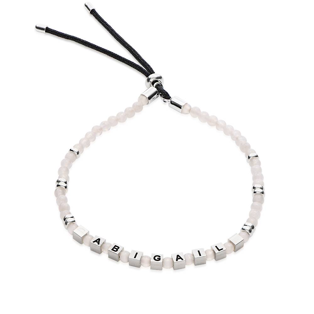Pulsera Speak Now con Piedras Lunares Blancas en Plata Esterlina-4 Pulsera Speak Now con Piedras Lunares Blancas en Plata Esterlina-4 foto de producto
