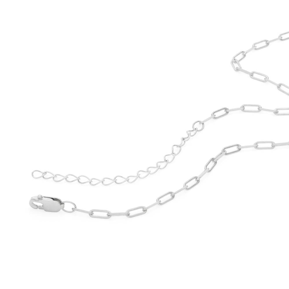 Collar Gótica con Inicial en Plata Esterlina-1 foto de producto
