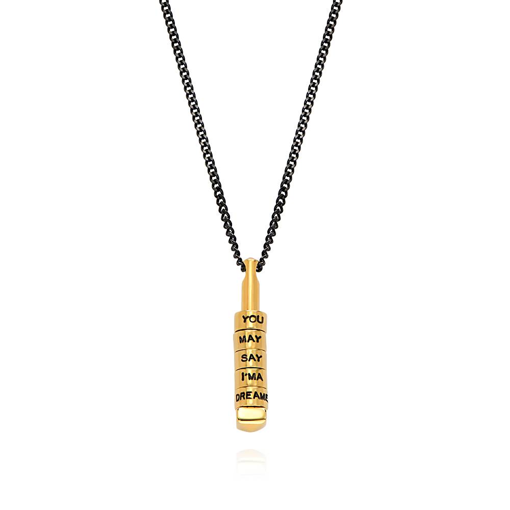 Collar de Barra Apilable en 3D para Hombres en Vermeil de Oro-3 Collar de Barra Apilable en 3D para Hombres en Vermeil de Oro-3 foto de producto
