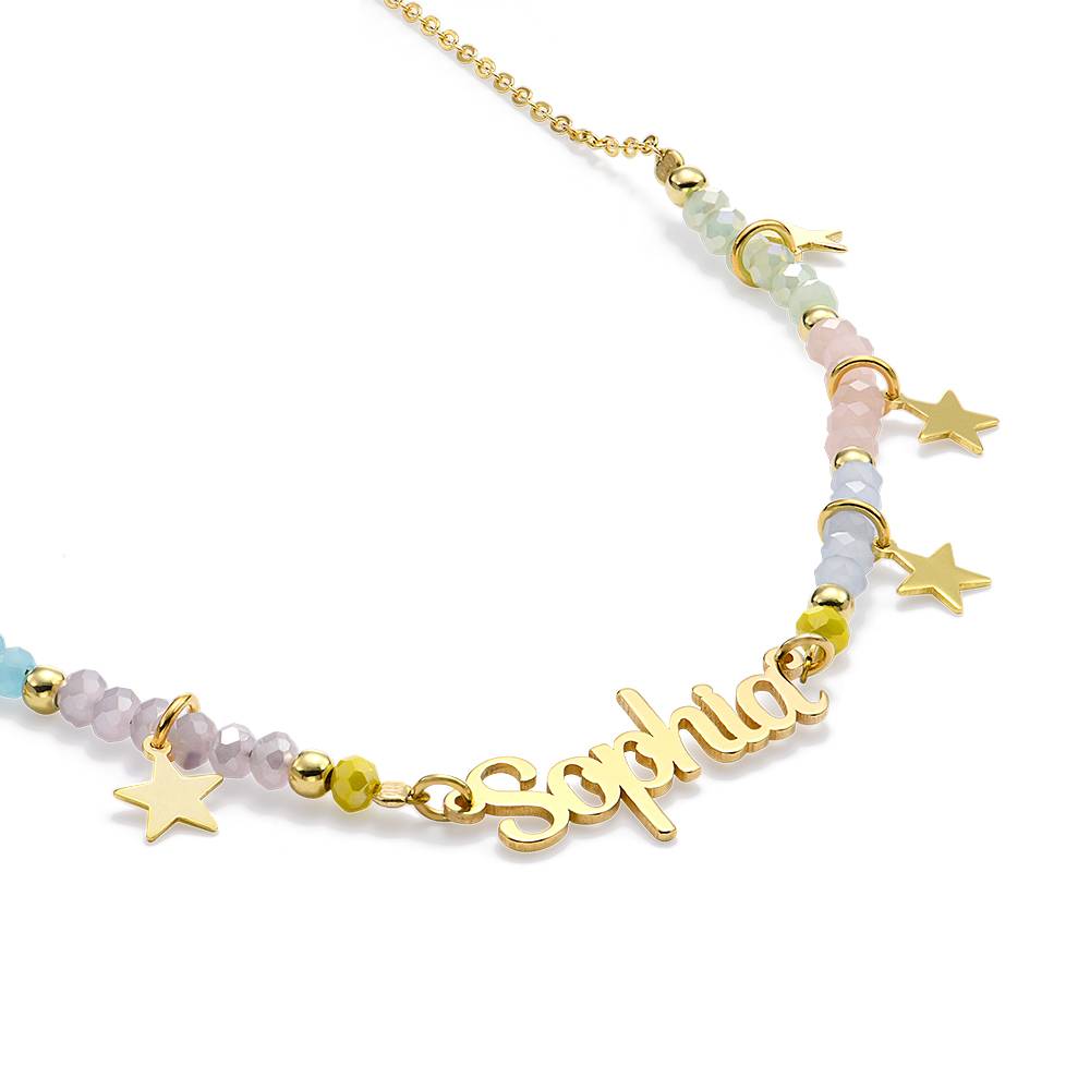 Collar con Nombre Superstar para Niñas en Latón Chapado en Oro de-3 Collar con Nombre Superstar para Niñas en Latón Chapado en Oro de-3 foto de producto