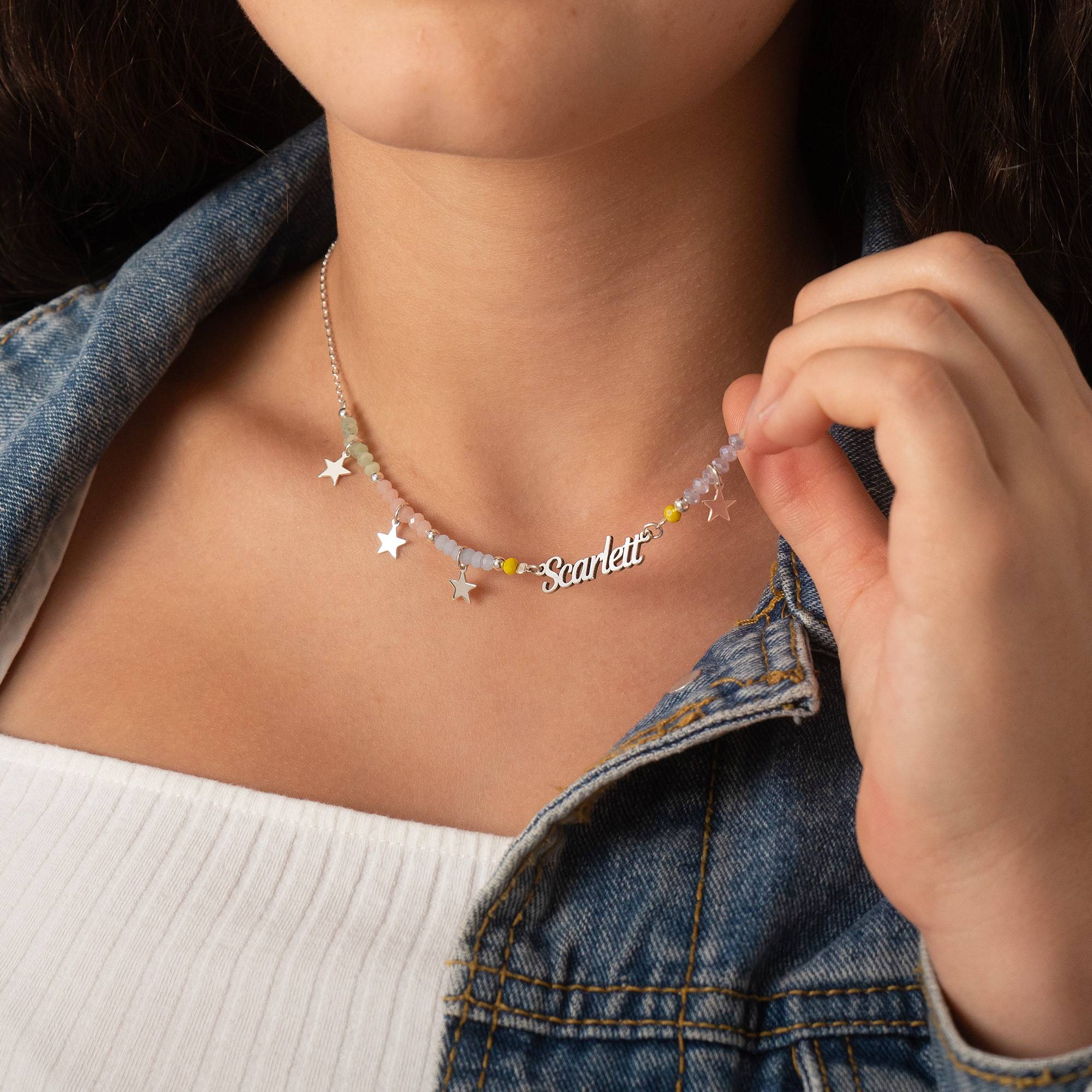 Collar con Nombre Superstar para Niñas en Latón-5 foto de producto