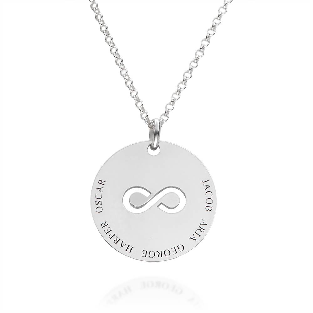 Collar de Nombre con Círculo Simbólico en Plata Esterlina-1 foto de producto foto de producto