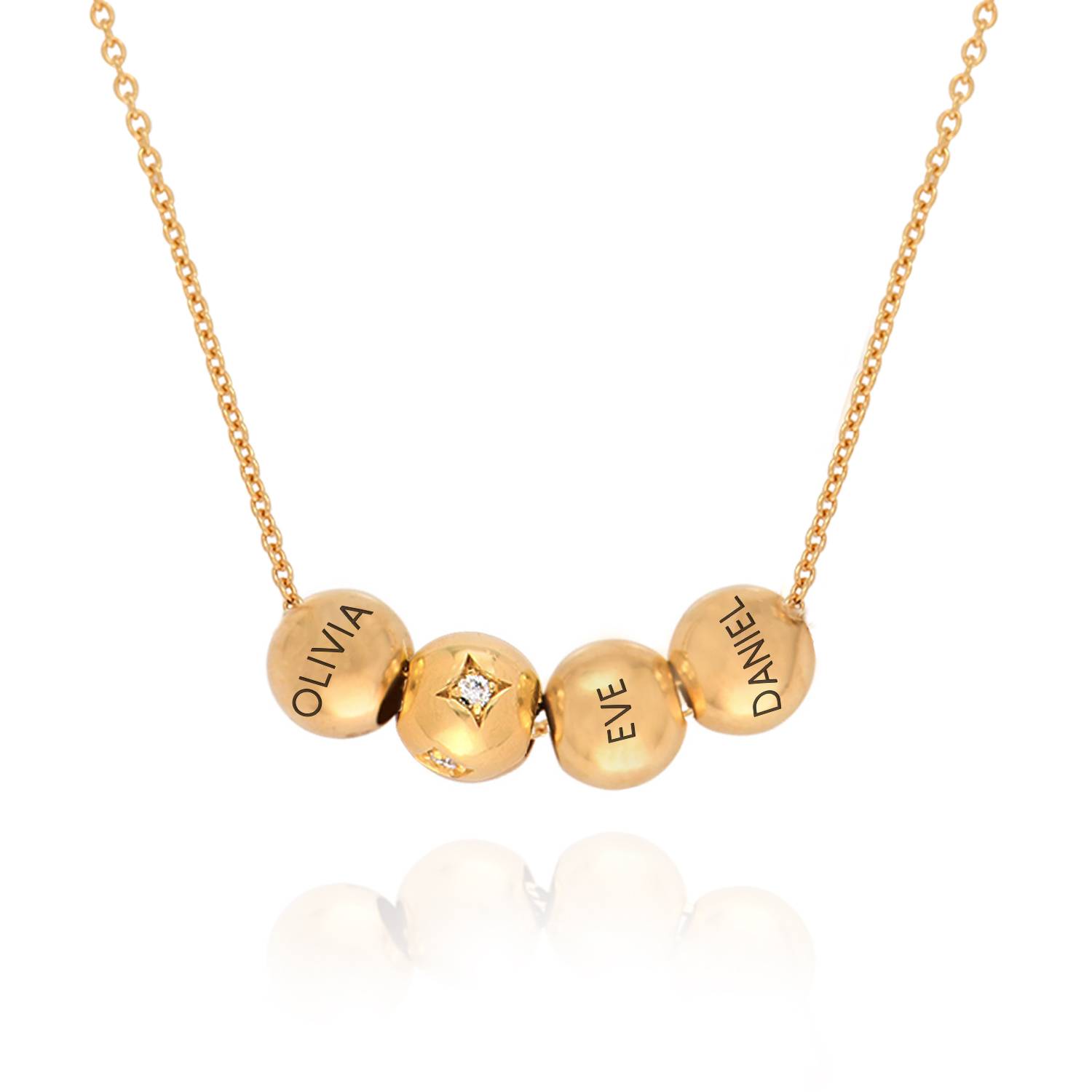 Collar Balance y Diamante de 0.08ct en Baño de Oro-1 Collar Balance y Diamante de 0.08ct en Baño de Oro-1 foto de producto