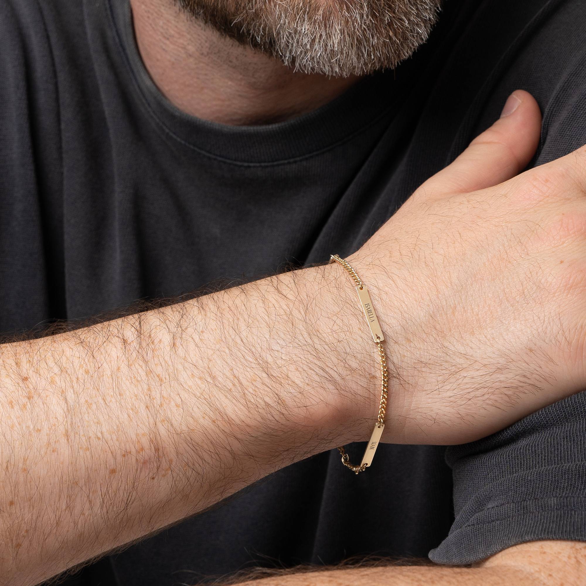 Pulsera Cosmos para Hombres en Oro Sólido 14K-3 foto de producto